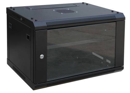 RACK03 KΑΜΠΙΝΑ ΕΠΙΤΟΙΧΙΑ ΜΕ ΓΥΑΛΙΝΗ ΠΟΡΤΑ  19'' 9U (600X450X505) ΕΠΙΛΟΓΗ ACCESSORIES !